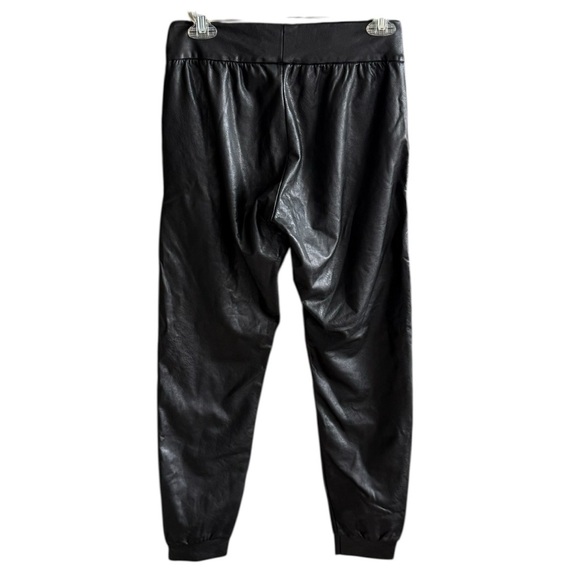 Commando Black Faux Leather Joggers size S - Picture 11 of 13